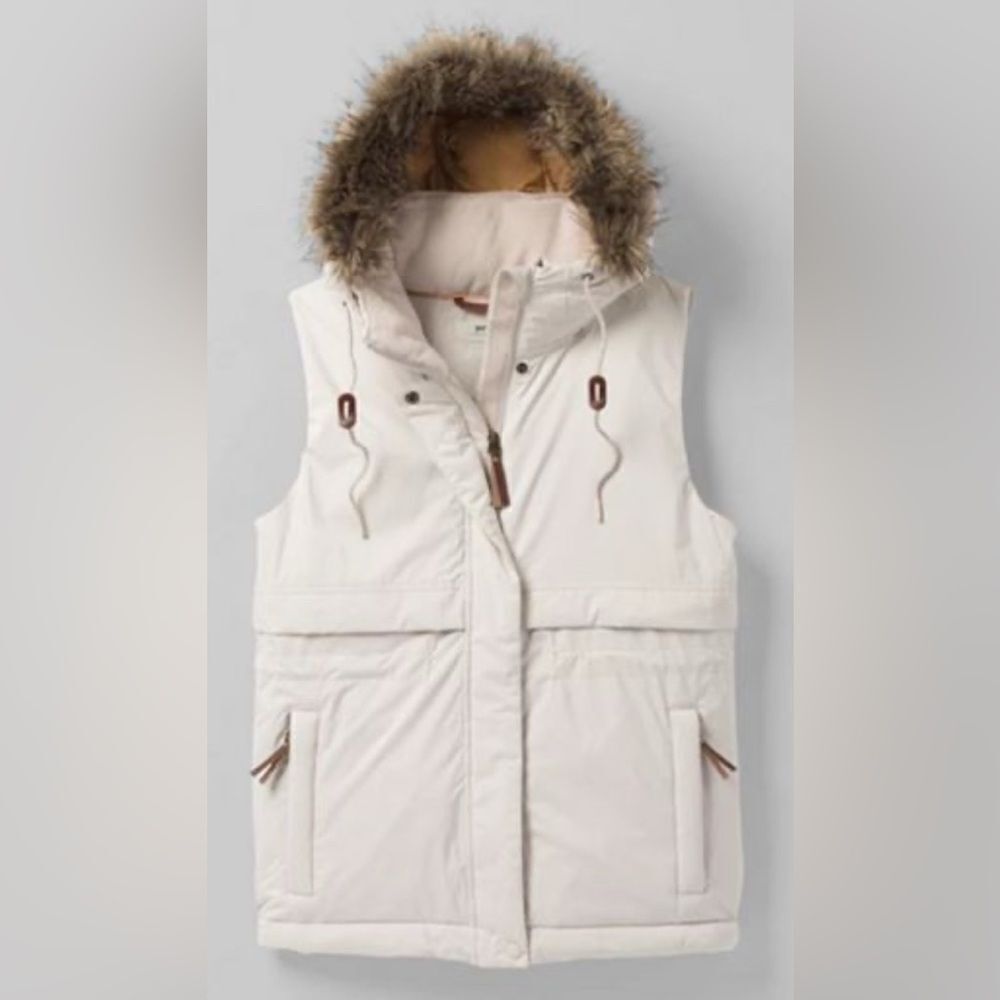 Prana Banajerra Vest With Hood Size Medium NWT